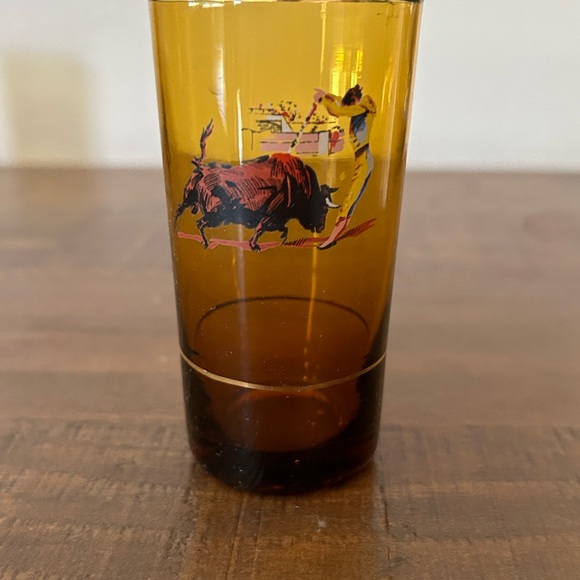 Set of 6 shot glasses (Matador) / Bull Fighting Shot Glasses Vintage Glasses - Picture 4 of 7